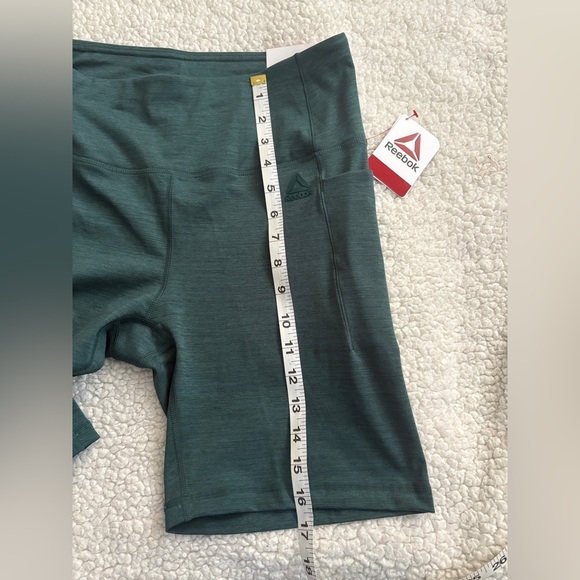 Reebok Women's Dark Green Bike Shorts - Picture 5 of 8